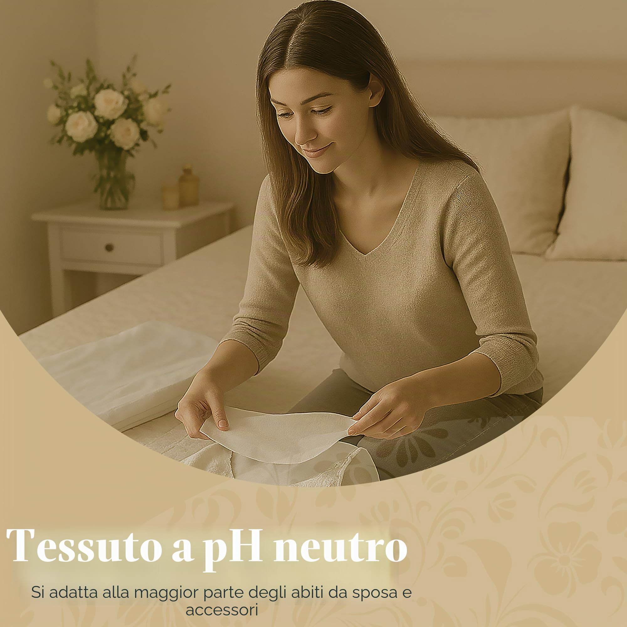 HANGERWORLD Scatola per Vestiti 50x80x20cm in Tessuto Traspirante Bianco con Coperchio per Abito Sposa