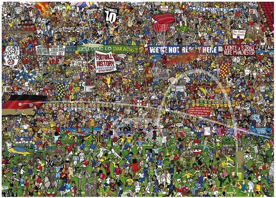 1000 Piece Jigsaw Puzzles for Adults, Challenging Educational Puzzle Game, Lovely Gift for Women, Football Match Scene Pattern Puzzle, Perfect Home Wall Art Decoration