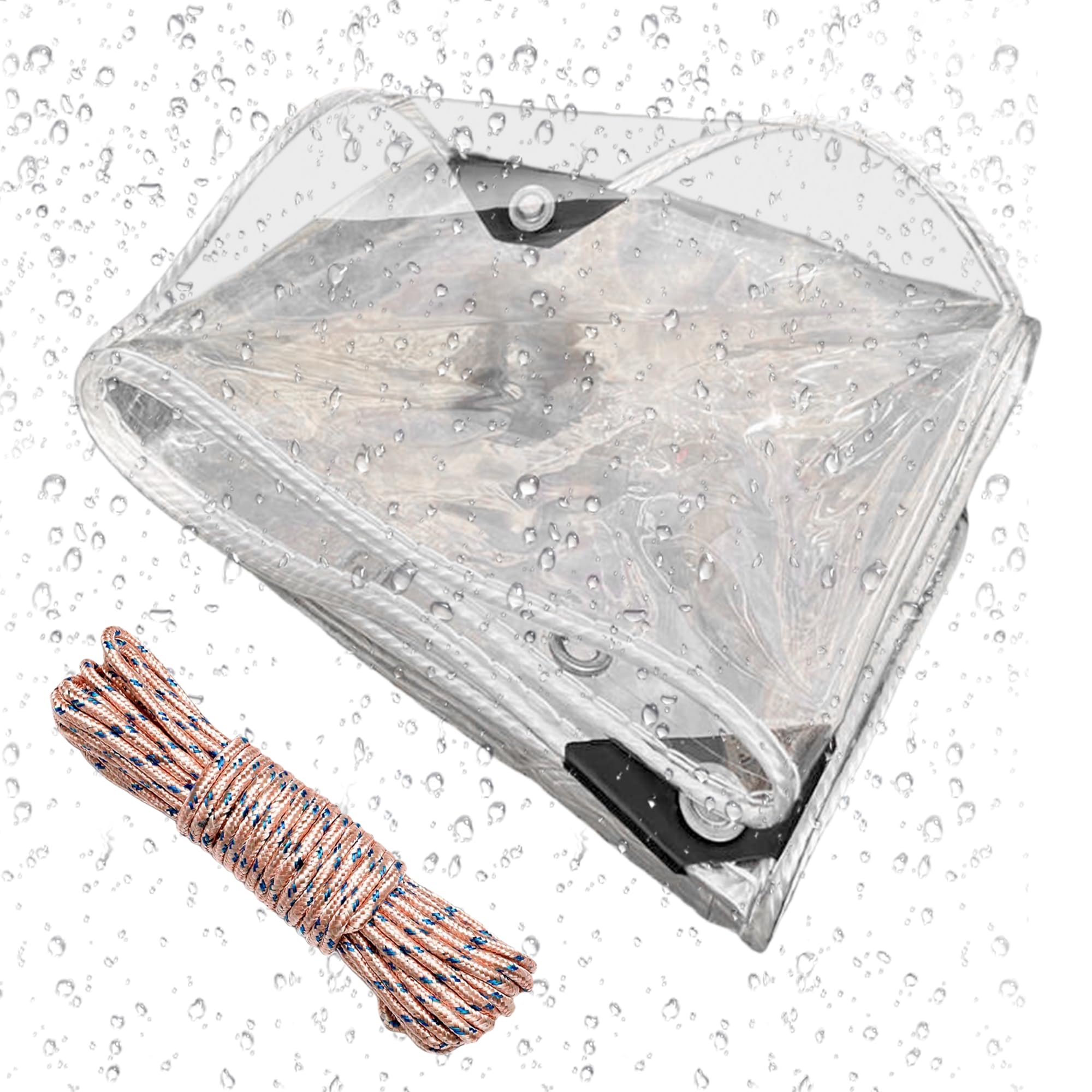 Lona exterior transparente para terrazas y cuidado del jardín