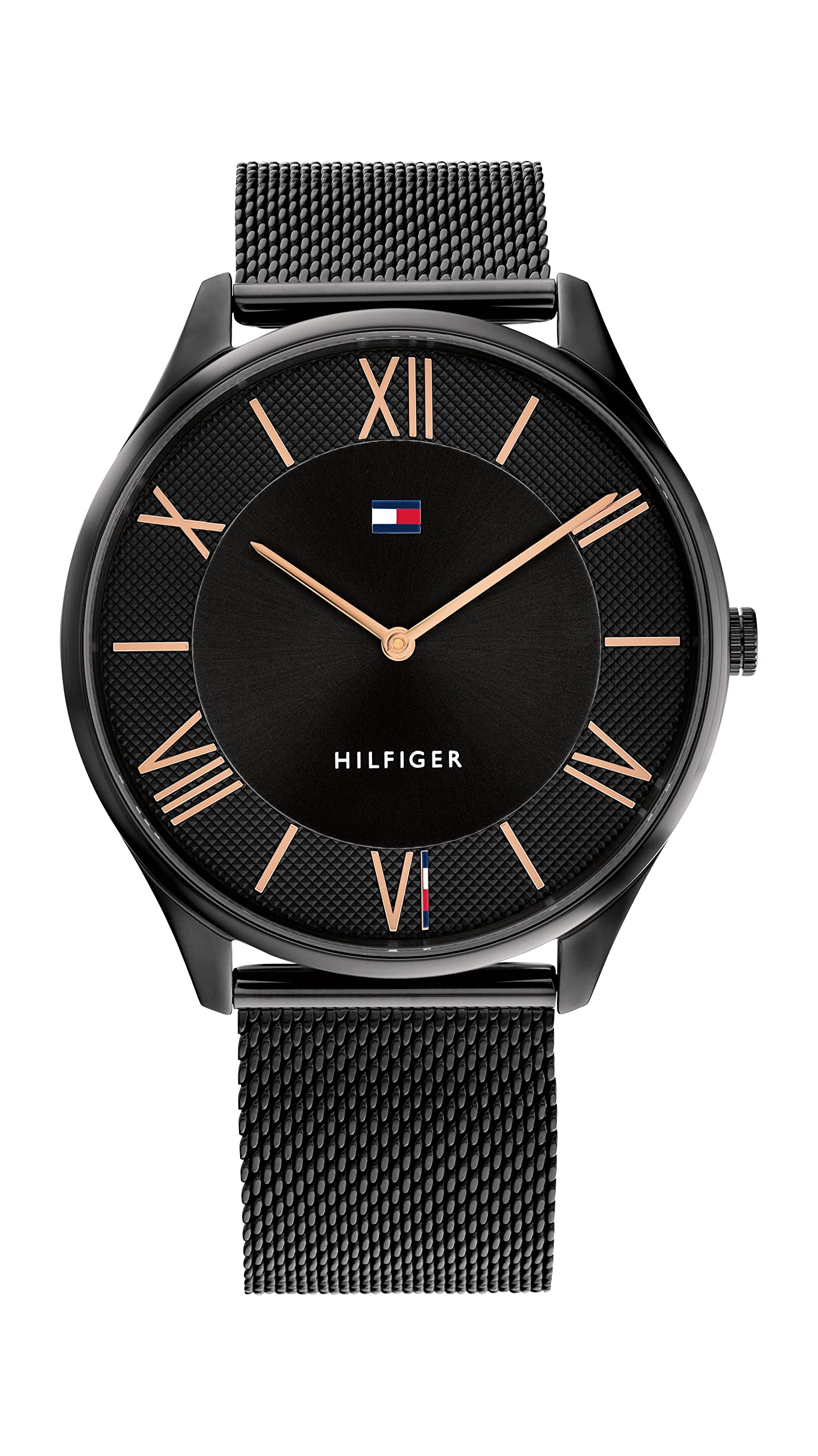 Tommy Hilfiger Analogue Quartz Watch for men with Black Stainless Steel bracelet - 1710513