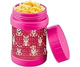 Bentology Stainless Steel Insulated 13oz Lunch Jar for Kids- Large Leak Proof, thermos Storage Keeps for Hot or Cold Food, Soups, Liquids w Wide Mouth- BPA Free for Back to School Lunch Boxes, Bags