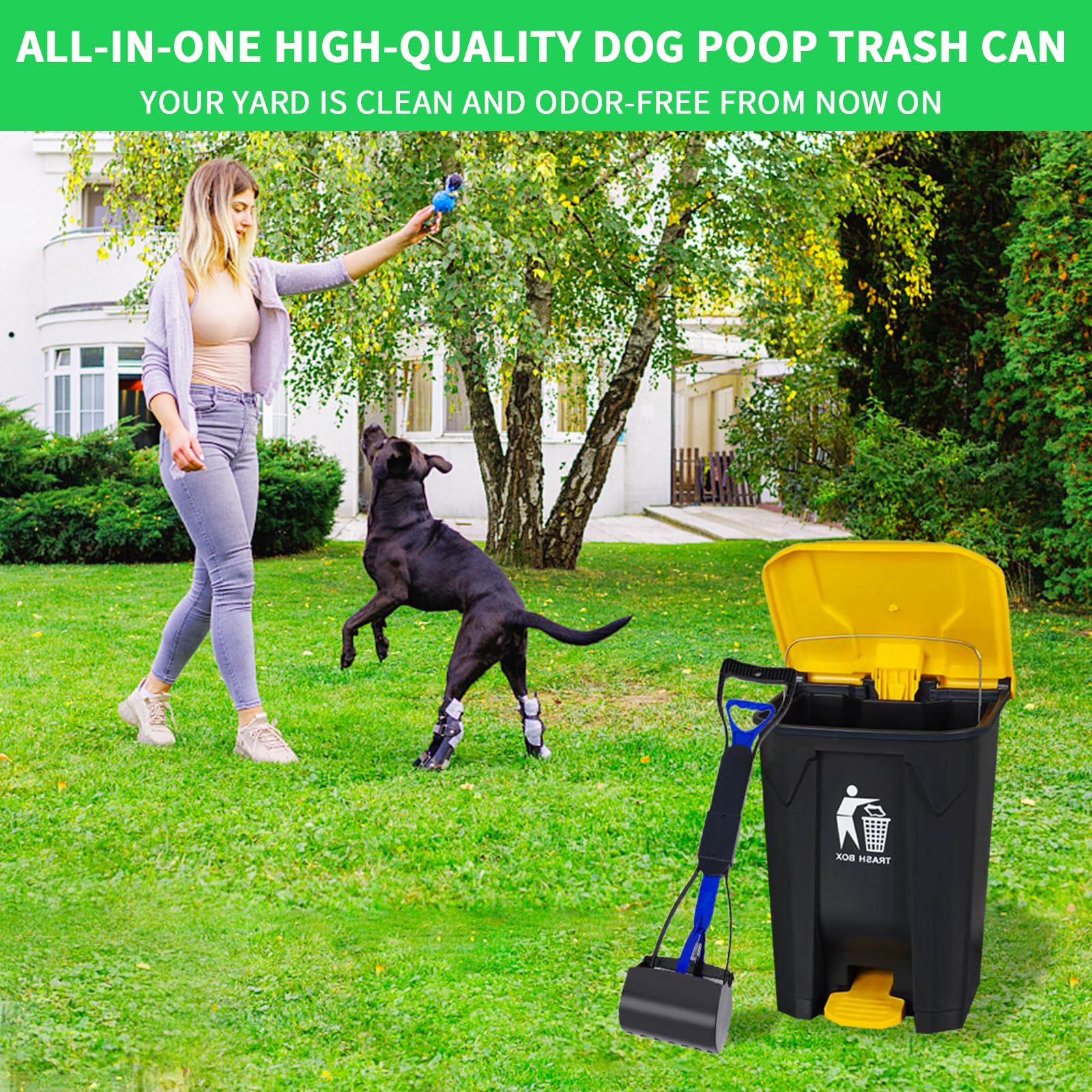 Dog Poop Scooper Outdoor Poop Trash Can For Dogs Dog Poop Trash