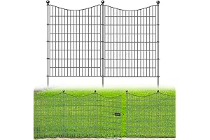 10-Panel Metal Garden Gate and Fence