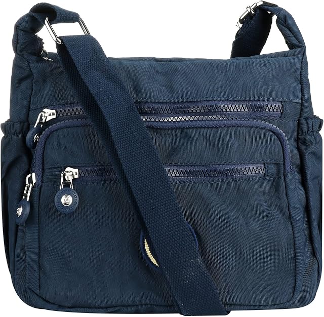 Womens Multi-Pocket Casual Crossbody Handbags Waterproof Shoulder Bags Satchel Girls Ladies Crossbody Side