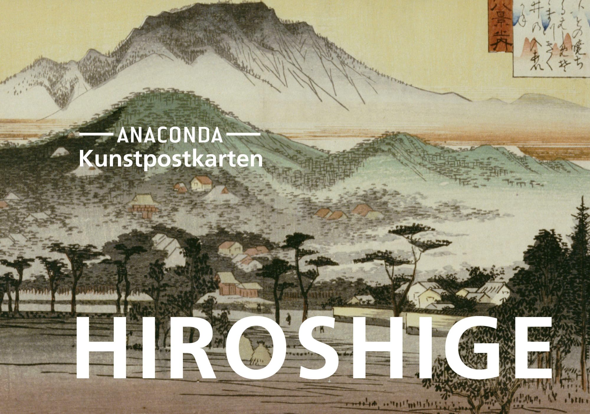 Postkarten-Set Utagawa Hiroshige: 18 Kunstpostkarten aus hochwertigem Karton. ca. 0,28€ pro Karte
