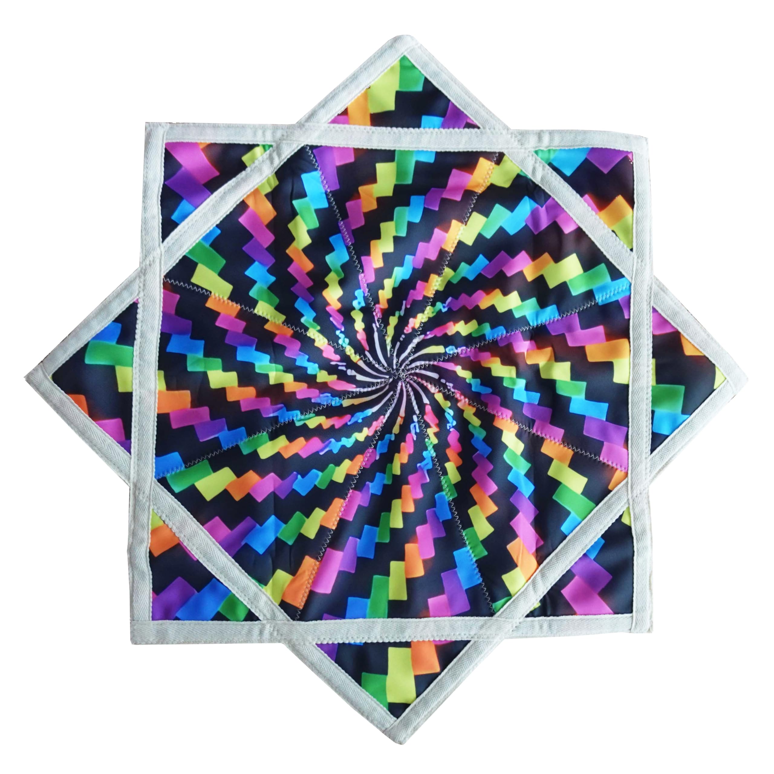 Seabaras Flow Star Luminous Rotating Fabric Toy in the Dark, Flowstar UV Duplex Print Dapostar, 67 cm R07, R07-style1*, 26