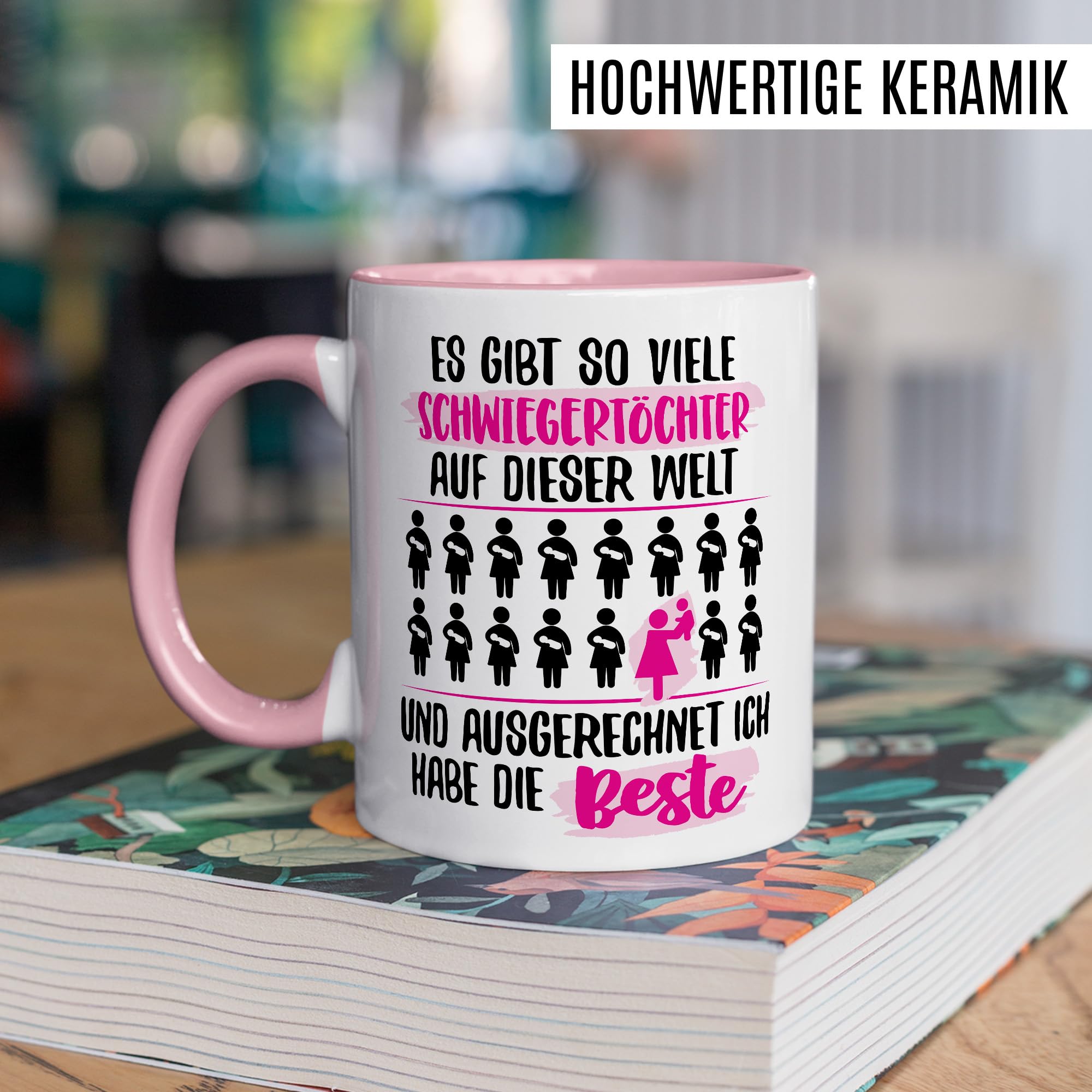 Personalisiert Schwiegertochter Tasse – Mit Spruch, 330 Ml, Keramik, Spülmaschinenfest