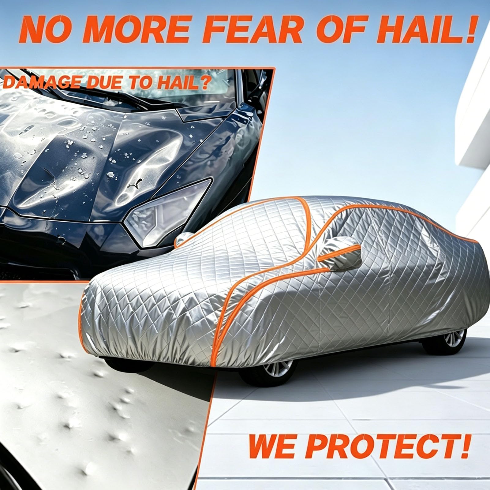 Telo Copriauto Antigrandine per Mercedes W166 Class ML 2011-2014, Telo Auto Invernale da Esterno, che offre protezione dal sole, dalla neve, dalla grandine e dalla polvere