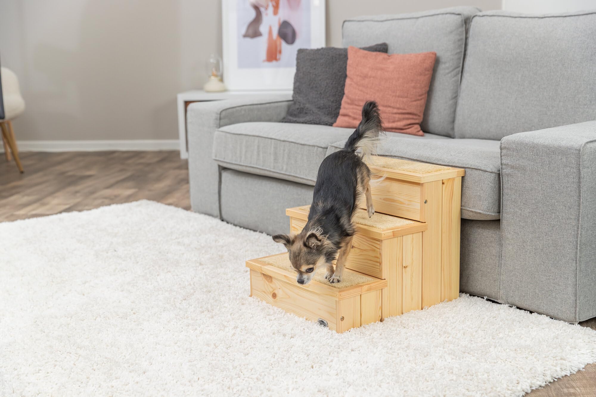 Trixie 3943 PetStair, schody, 40 × 38 × 45 cm, naturalne, 1 sztuka (1 opakowanie)