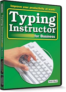 Typing Instructor for Business: Boost Typing Speed & 10-Key Skills for Work Productivity - Windows PC Software with Games & Tests