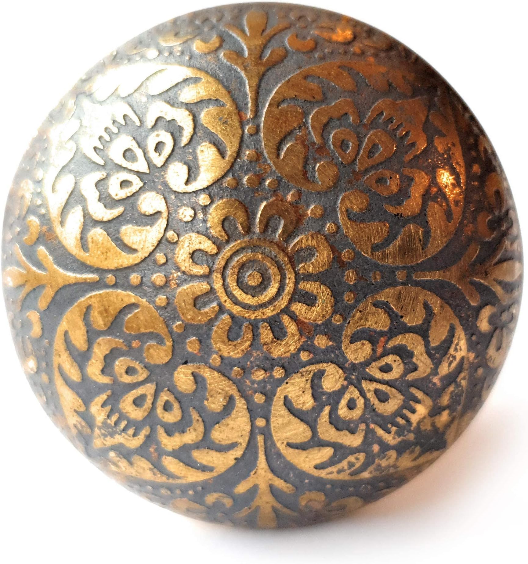 Set of 6 Brass Grey Knobs Kitchen Pull knobs, Knobs