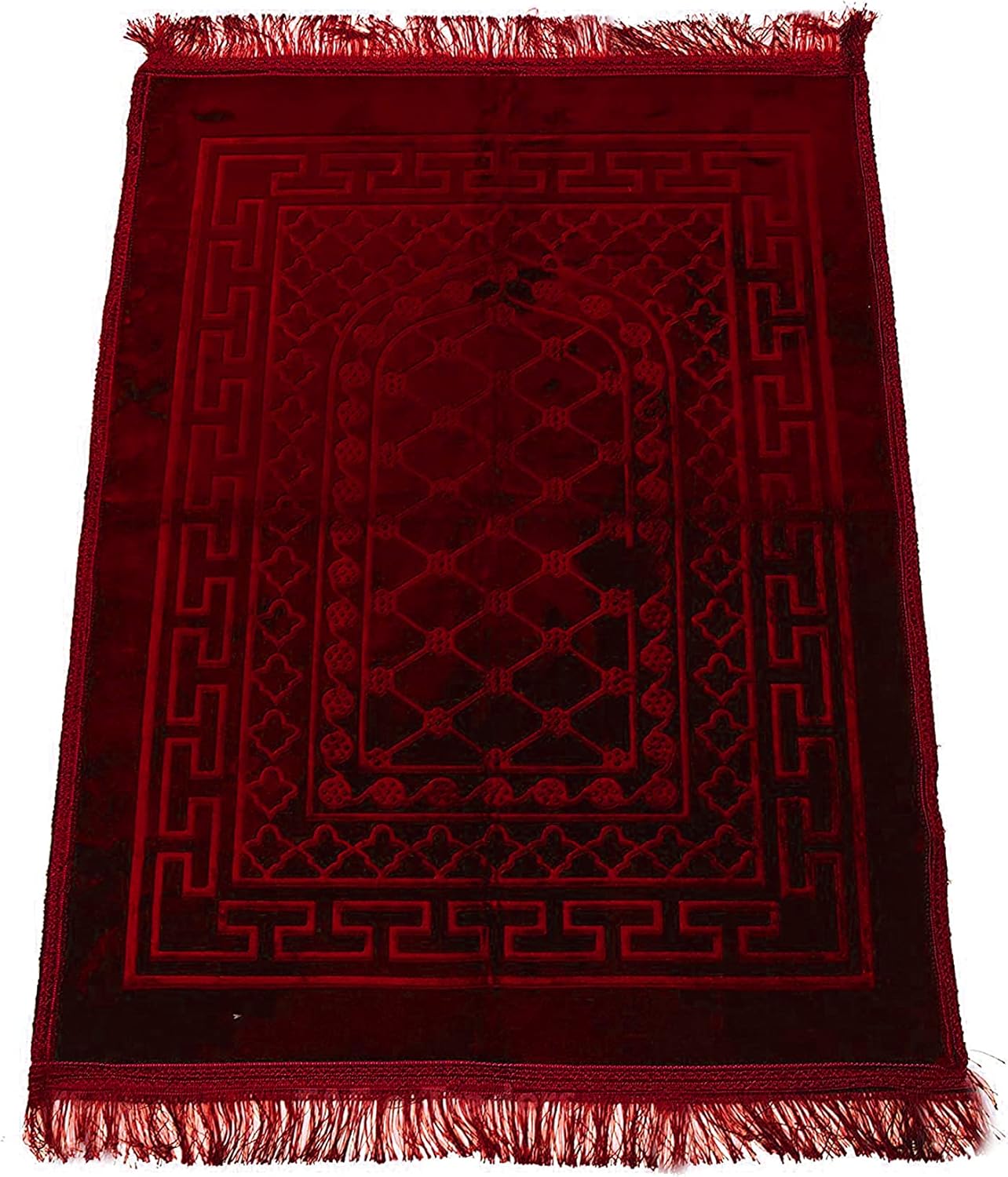Salah Namazlik Prayer Mat Soft Padded Large Rug (Red) Amazon.de Home