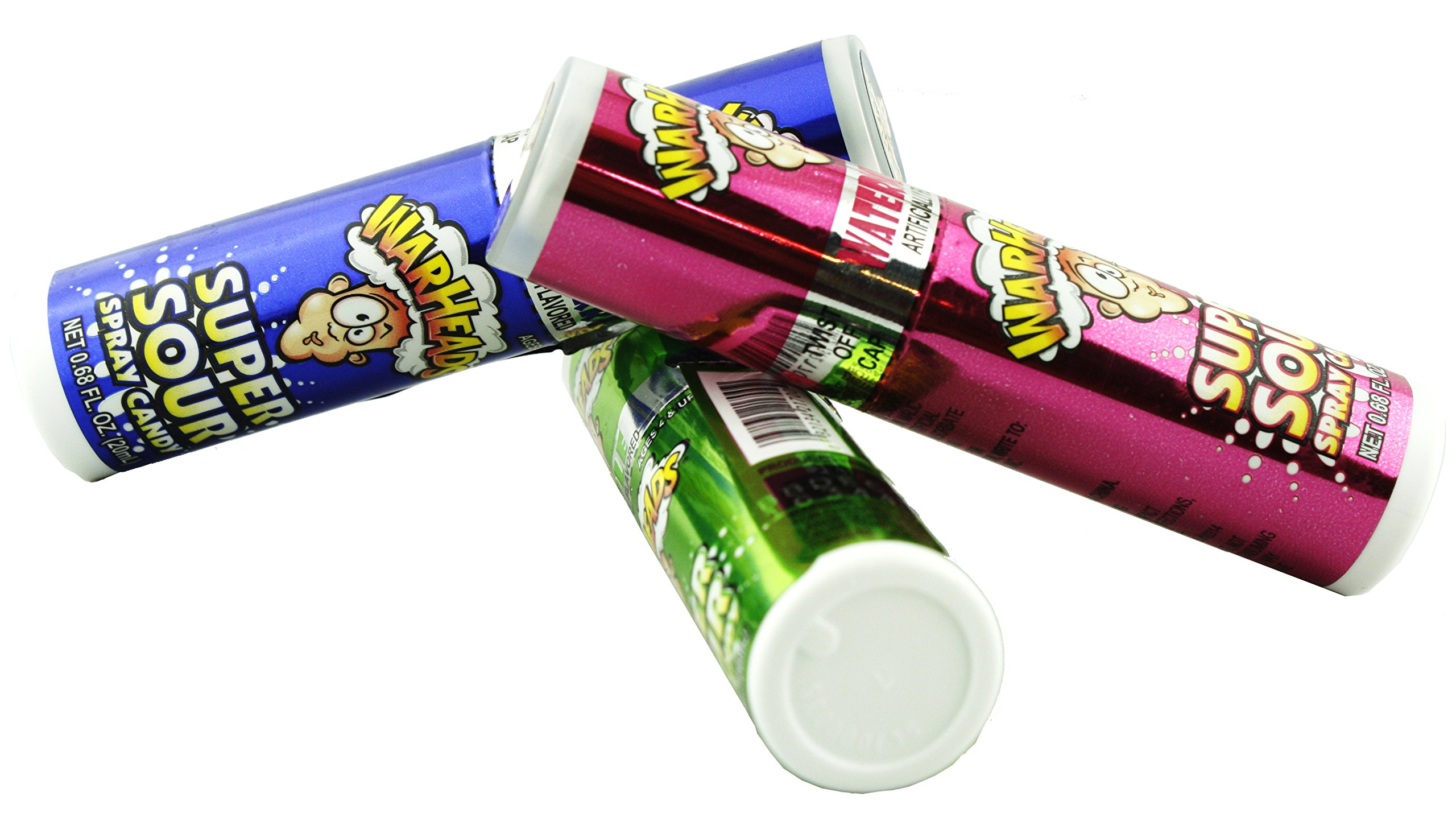 Buy Warheads Super Sour Candy Spray Bottles, Sampler, Bundle, (.68 Oz