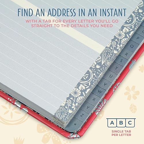 Miniatura 4 de Boxclever Press - Libreta de direcciones con pestañas alfabéticas Libretas de direcciones grandes para mujeres con 432 espacios. Libreta de