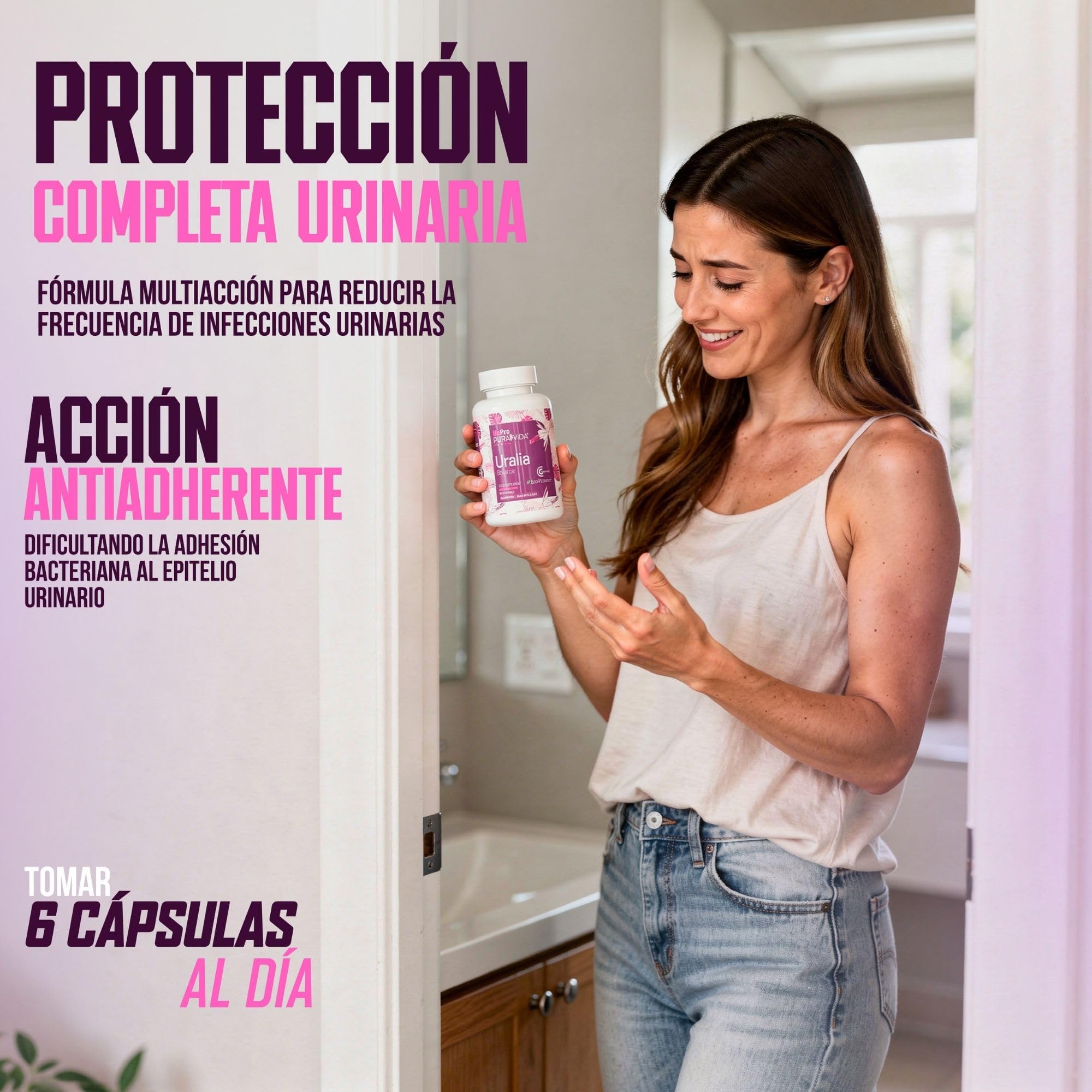 Life Pro Pura Vida Cranberry Uralia 180 gélules végétaliennes - pour la cystite et les voies urinaires - Formule naturelle à base de D-mannose, de canneberge et de vitamine C - Gélules végétaliennes