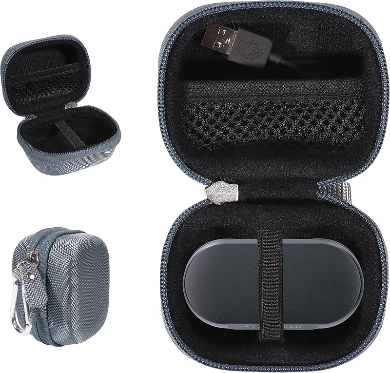 Alltravel Earbuds Case for Skullcandy Sesh, Sesh ANC, Sesh Evo True Wireless in-Ear Earbuds (Blue)