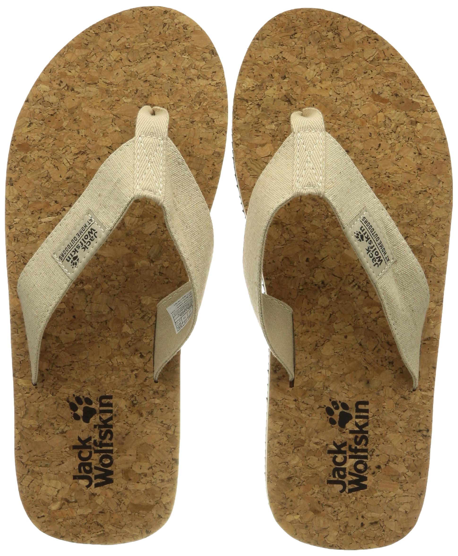 Jack Wolfskin Women's ECOSTRIDE 2 Slipper W Sandal, Natural/Cork, 3 UK