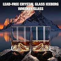 Vista 3 de Whiskey Glasses Set of 2 Pack,Old Fashioned Glasses Rocks Glasses for Bourbon,Scoth,Cocktail