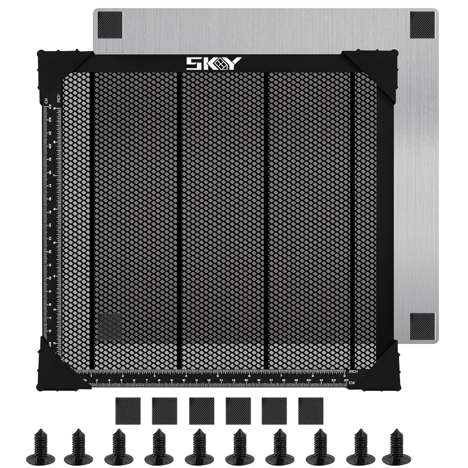 Skouphy 300 x300 mm Heat-Resistant Coating Honeycomb Laser Bed, Durable Steel Honeycomb P…