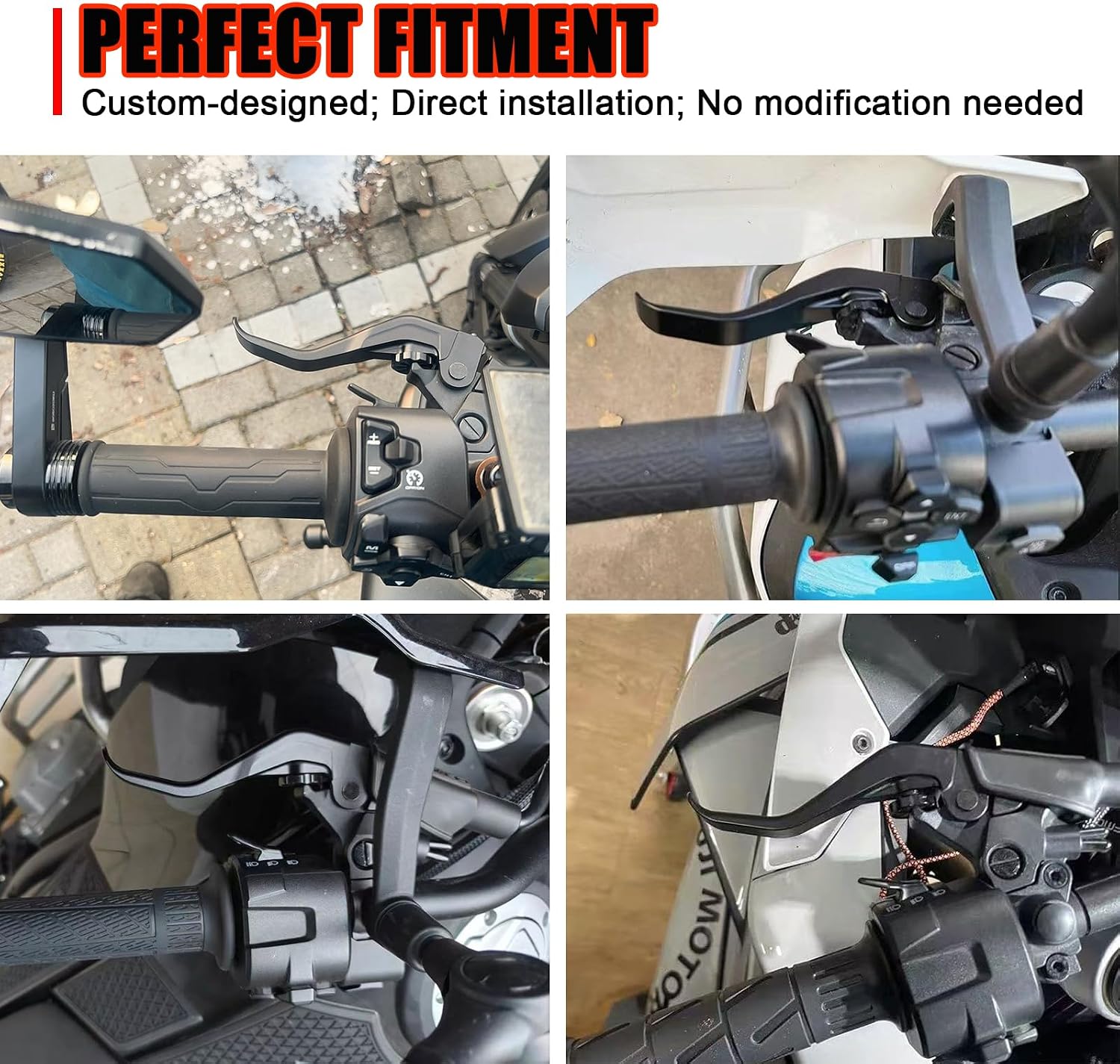 Black Motorcycle Two Finger Short Clutch Lever 10% Force Reduction Compatible with CFMOTO Ibex 450/Ibex 800/450SS/675SS/800NK/450NK/675NK 2023 2024 2025 2026,Perfect Fit,Ergonomic Design