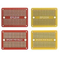 Vista 3 de Placa de Pruebas Soldable Mini Placa PCB Chapada en Oro Placa de Pruebas de Soldadura para Proyectos de Electrónica DIY Aplicable a Proyectos
