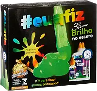 Slime, Kit 2 Brilha no Escuro Slime, Euqfiz, I9 Brinquedos