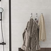 Vista 6 de IBosins 15PCS Coat Hooks Wall Mounted Single Prong Robe Hook for Hanging Towel Hooks with 30 Screws for Bags, Hat, Cap, Scarf, Cup (Silvery)