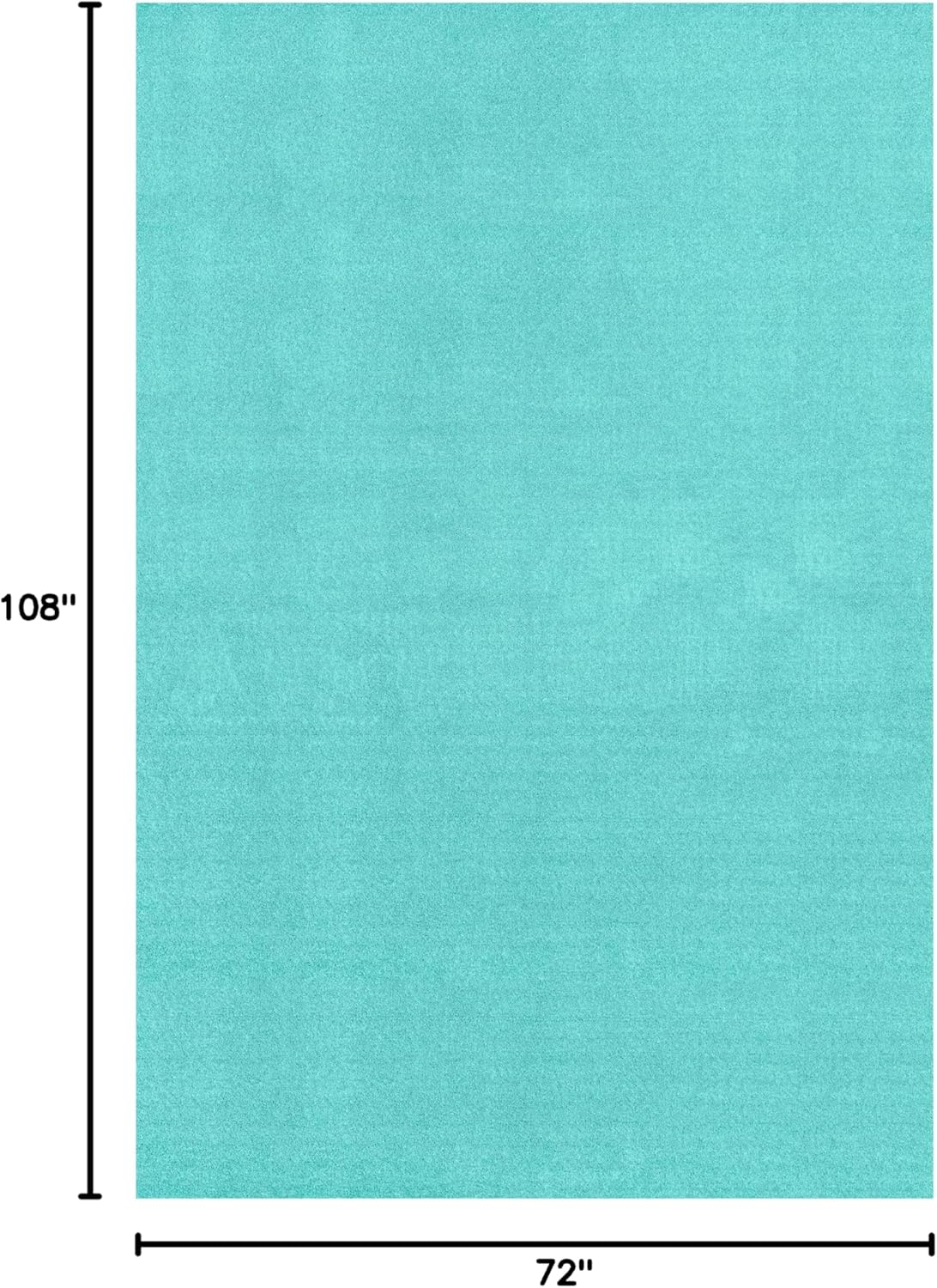 Garland Rug Gramercy Washable Bath Rug – Soft, Plush, Absorbent, Quick-Dry, Durable, Cut-to-Size Unbound Edges for Easy Cutting, 6 ft x 9 ft, Sea Foam