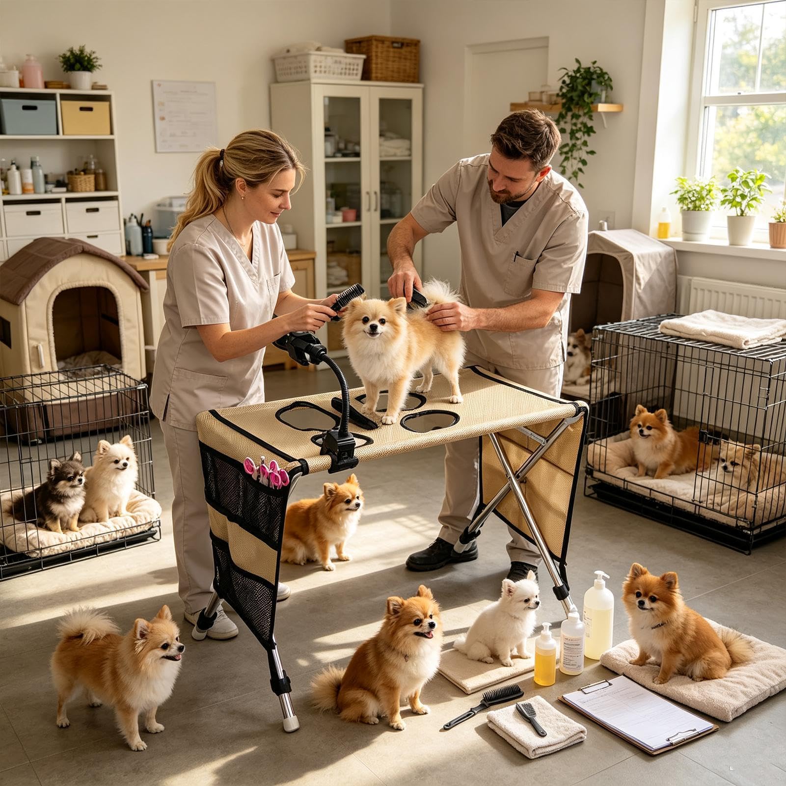 Tavolo Toelettatura Cani E Gatti Lettino Da Bagno Pieghevole In Rete | Amaca per Toelettatura Cani Taglio Unghie, Lavaggio, Pulizia Orecchie, , Cucciolo, Gatto, Cura