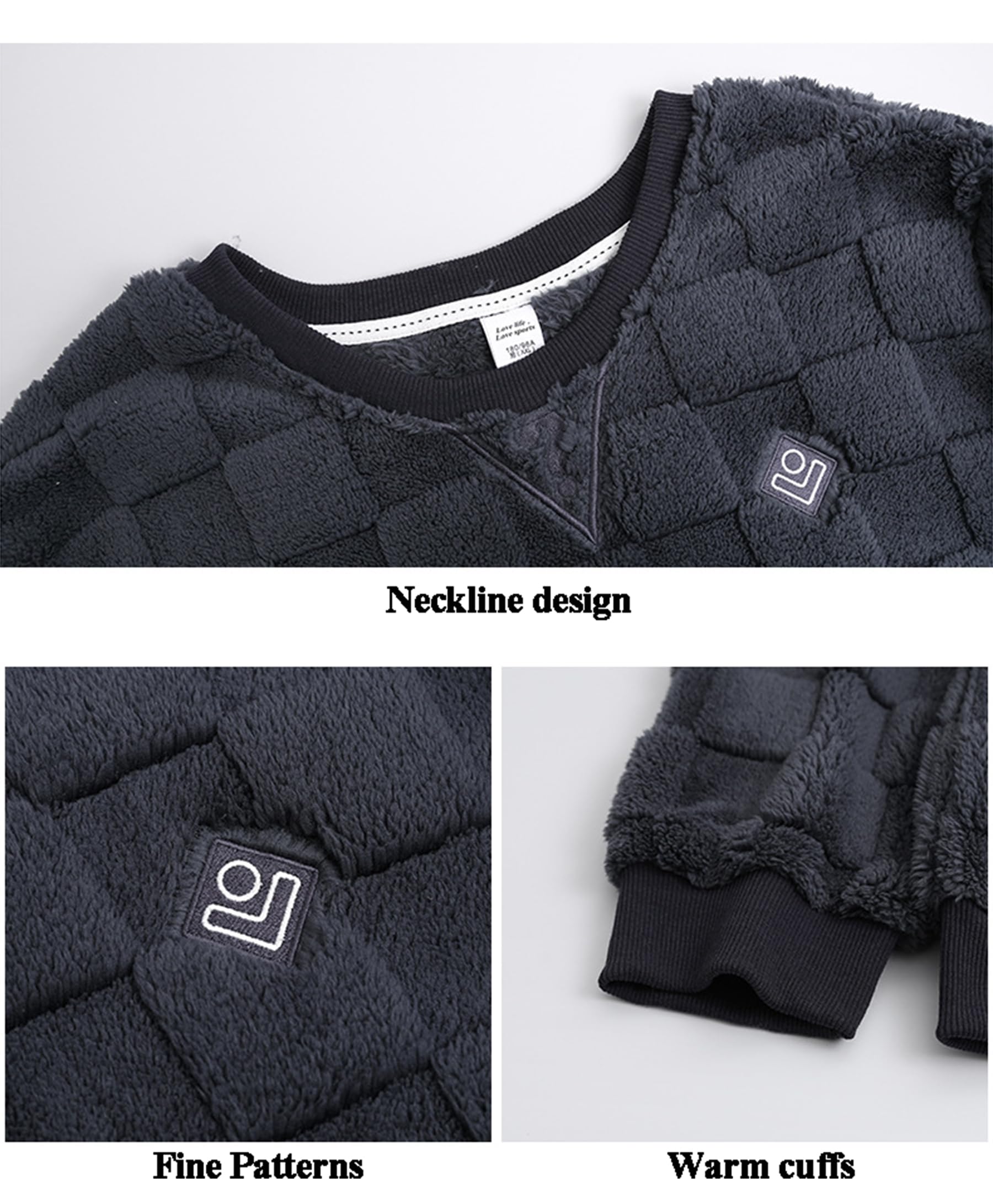 Set di Pigiami da Uomo Pigiama in Pile Corallo Autunnale e Invernale in 2 Pezzi Pullover Ispessito Vestito da casa Pigiama in Peluche Scozzese da Uomo