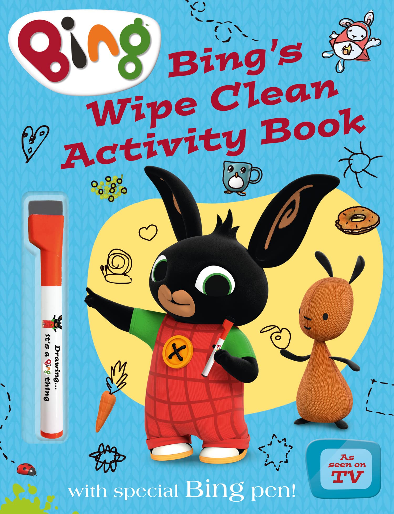 Bing’s Wipe Clean Activity Book: A fun Bing activity book for children ages 2 – 5 with a wipe-clean pen