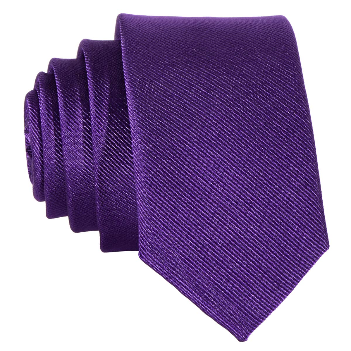 Dondon Men's Purple 1 Narrow Slim Tie Handmade Purple