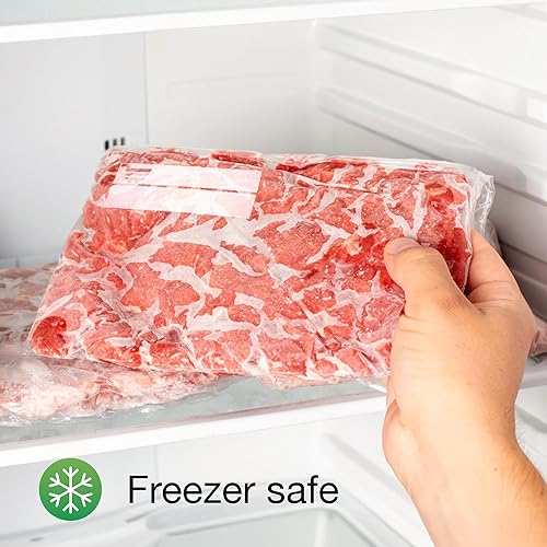 Miniatura 6 de Bolsas para congelador de 2 galones, 25 unidades, resellables, doble cremallera, a prueba de fugas, más de 3 mil de grosor, bolsas de congelador de