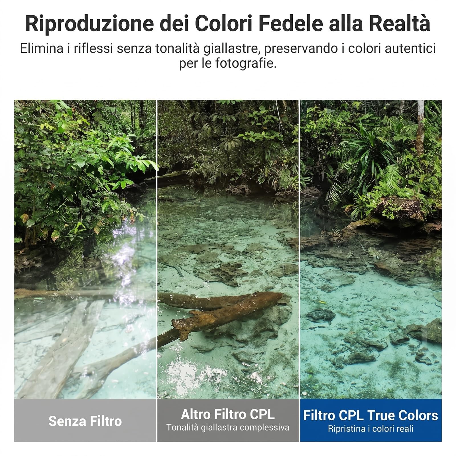 NEEWER 82mm Filtro CPL True Colors con Stop Rigido Limitato, Filtro Polarizzatore Circolare HD Sottile Multistrato Regolabile con Fissaggio a Vite per Lenti Fotocamere Digitali, Accessori Fotografia