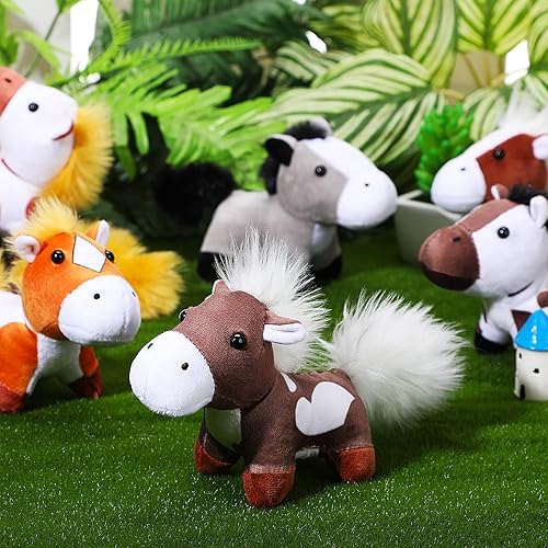 Vista 39 de 8 piezas de animales de peluche de 5 pulgadas a granel, varios lindos animales de peluche para mascotas, pequeños animales de peluche