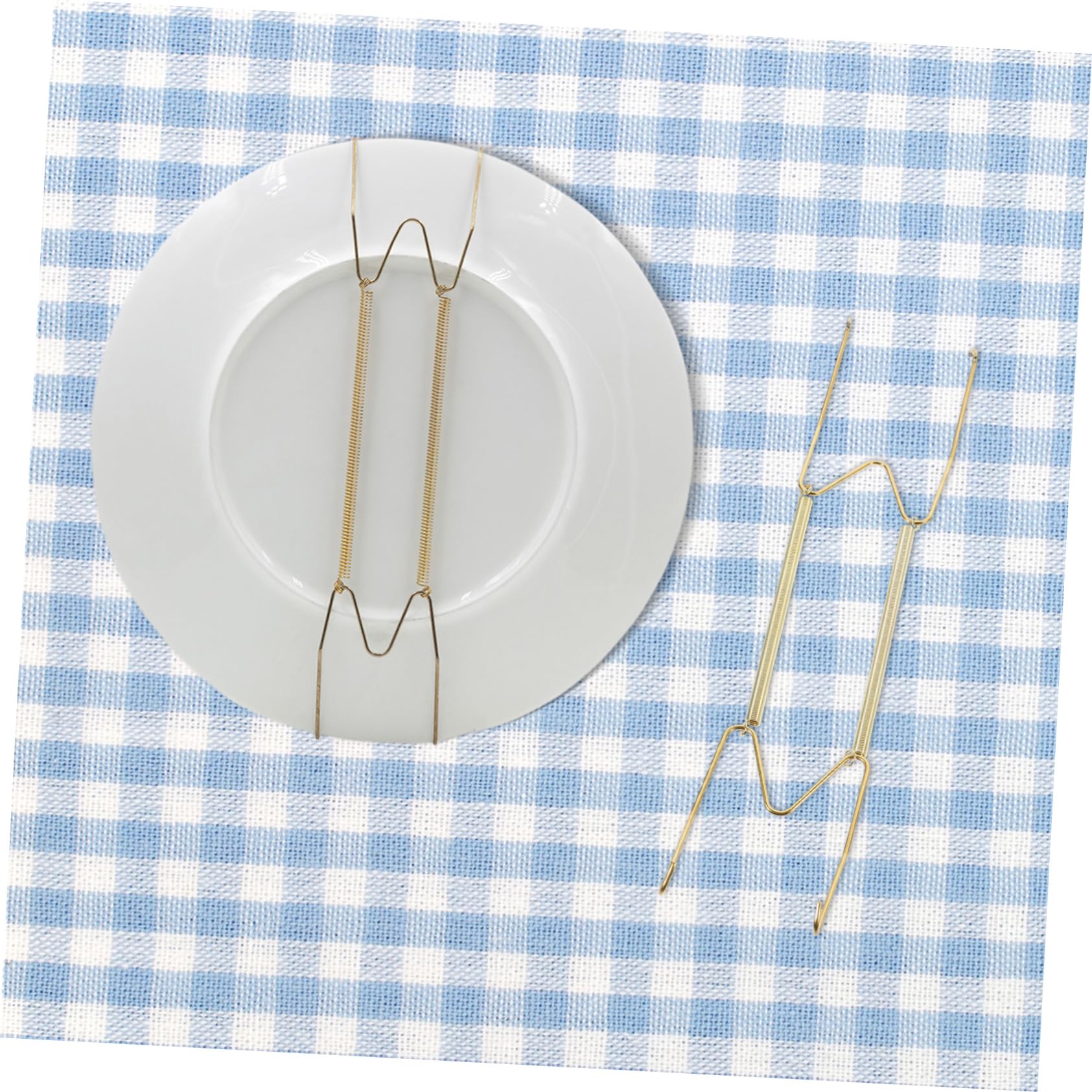 Feriuzymix Lot de 3 crochets muraux invisibles de 40,6 cm pour assiette, support de présentation en forme de W 40,6 cm