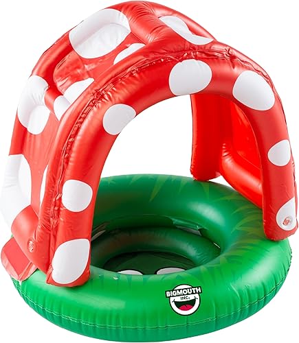 Vista 22 de BigMouth Inc Lil' Flotador de agua con protección solar superior, flotadores de piscina cubiertos para bebés, bebés y niños de 1 a 3 años nadadores