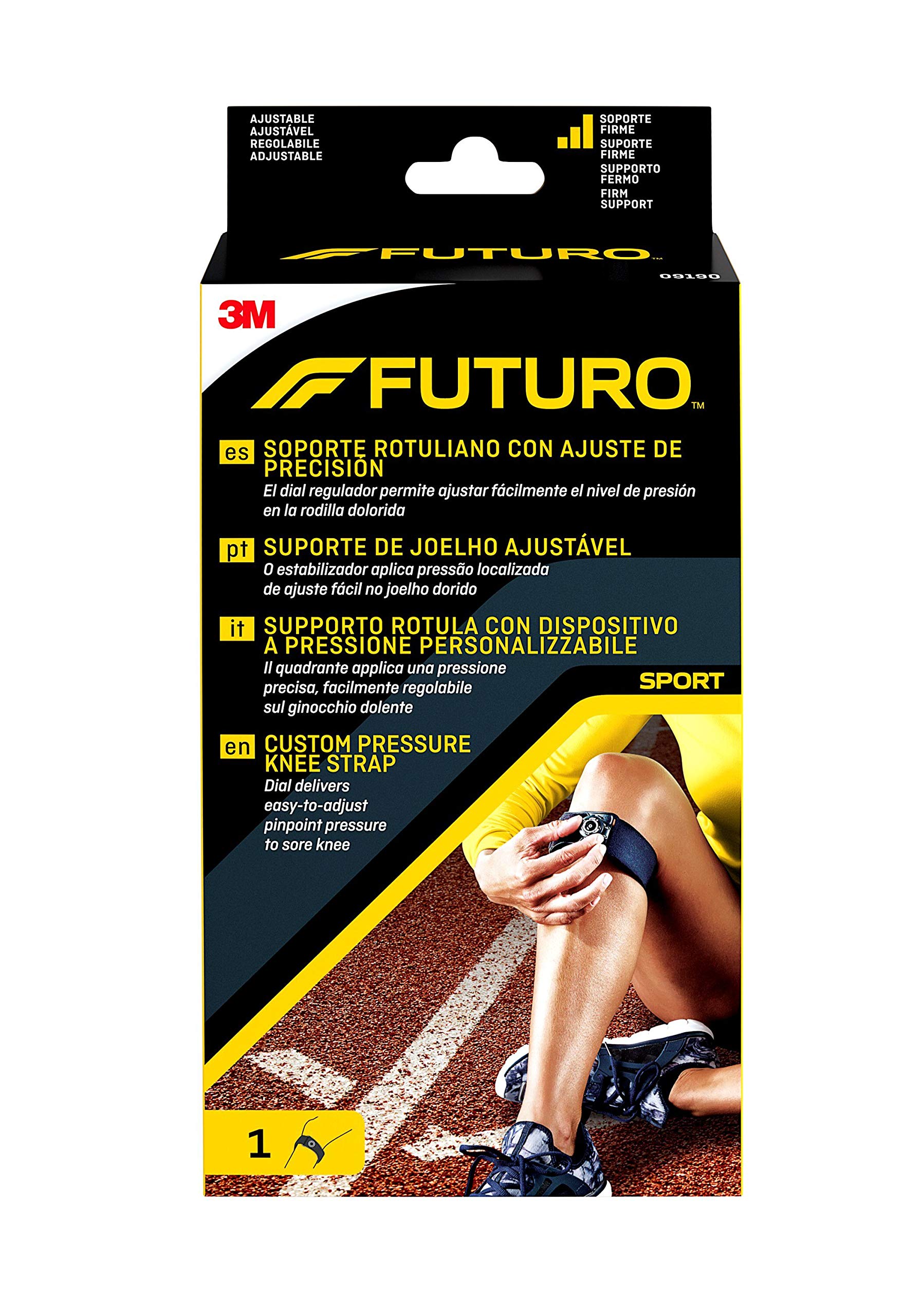FUTURO Custom Pressure Knee Strap 09190, Adjustable (31.8-44.5 cm)