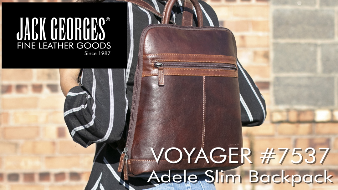 Amazon.com | Jack Georges Voyager Adele Slim Backpack #7537  display picture 2