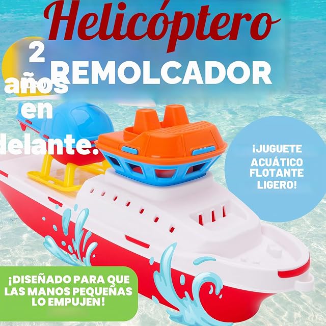 Foto 8 de 8 de Toyland® Helicóptero Remolcador Colorido de 42 cm (17") con helicóptero Incluido