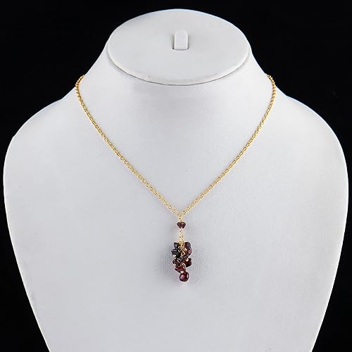 Miniatura 9 de TGH Natural Smoky Quartz Chips Y Necklace, Gold Plated Healing Necklace for Women, Birthstone Jewelry Crystal Pendant Necklace as Healing Gifts