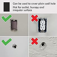 Vista 7 de Rubber Bond Placa de Goma Autoadhesiva para Toma de Pared, Paquete de 5 Unidades – Parche de Agujero para Paneles de Yeso Fácil de Aplicar Despegar
