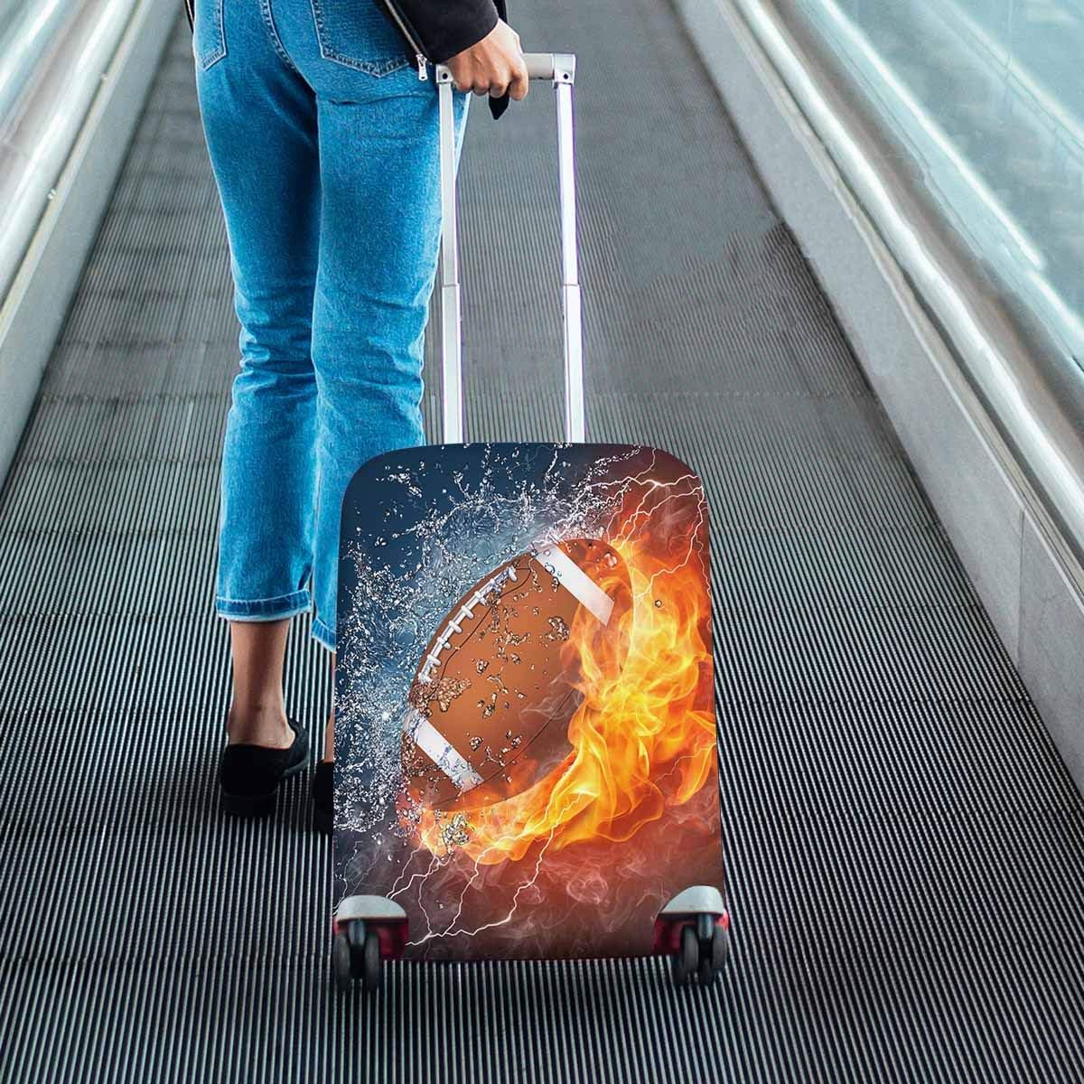 review InterestPrint Cool American Football Ball Travel Luggage Protector Baggage Suitcase Cover Fits 18