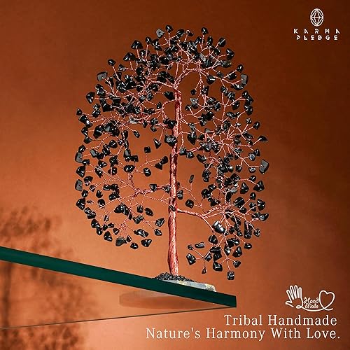 Miniatura 78 de Árbol de la vida de cristal curativo de 7 chakras, árboles bonsái hechos a mano para energía positiva, dinero y buena suerte, árbol para decoración