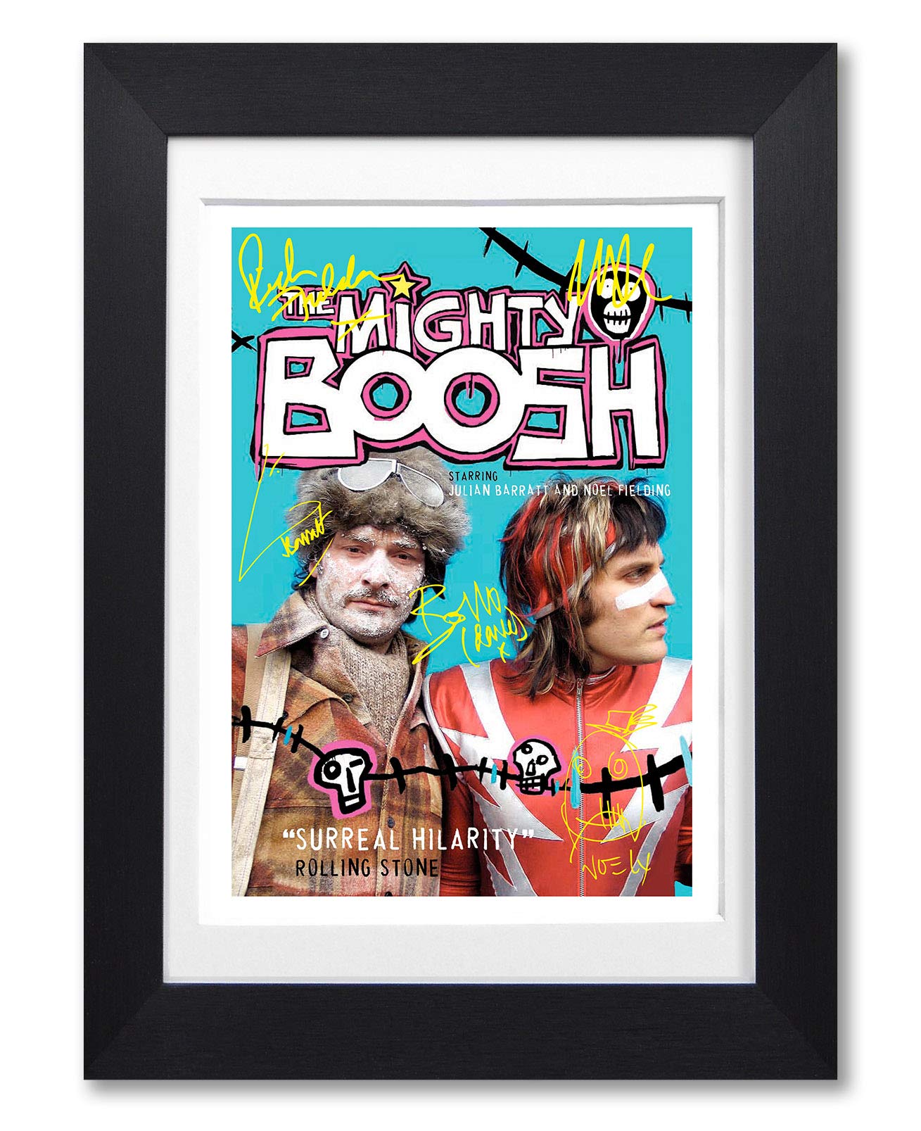 Memorabilia The Mighty Boosh Cast Signed Autograph Signature A4 Poster Photo Print Photograph Artwork Wall Art Picture TV Show Series Season DVD Boxset Gift (POSTER ONLY)