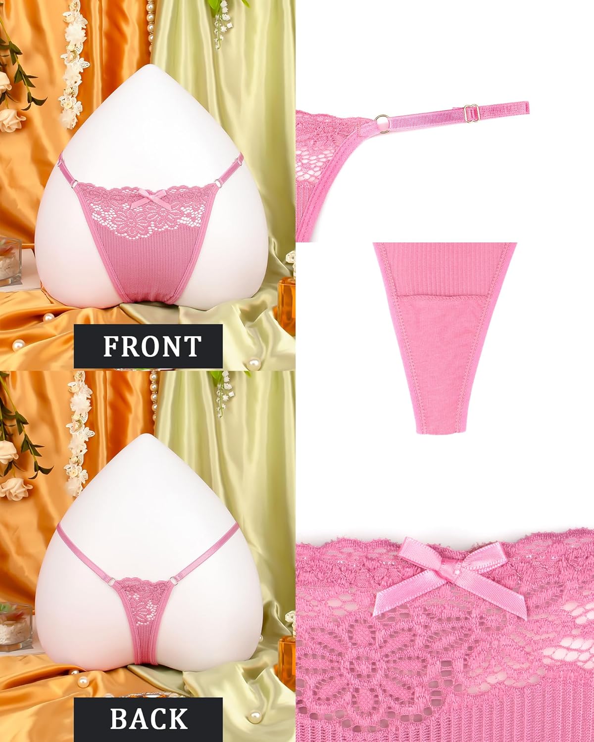 Women G-String Thongs Panties T Back Breathable Sexy Underwear - Image 6
