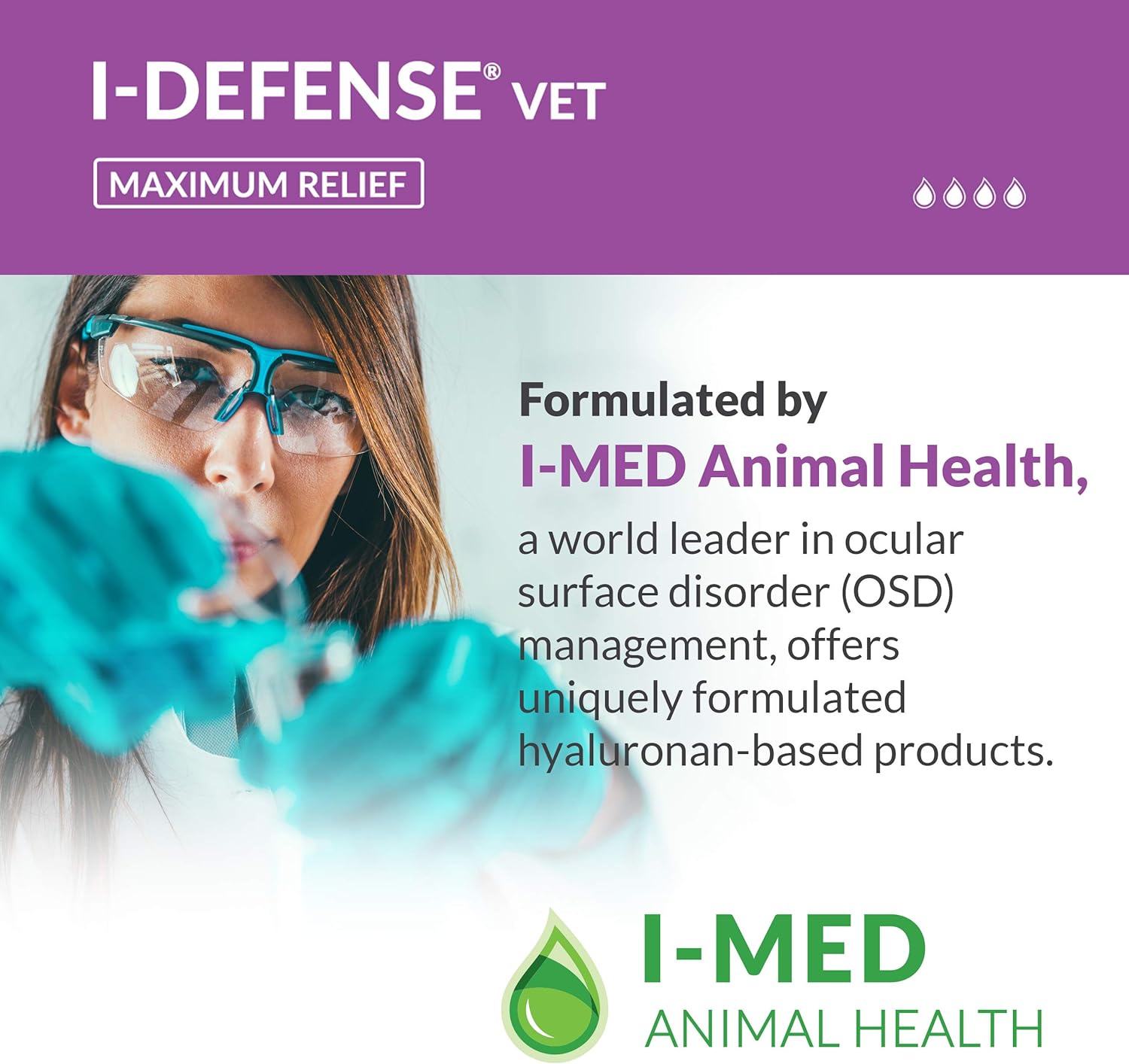 I-DEFENSE Vet Dry Eyes Ointment for Pets: for Severe Dry Eyes, Maximum Lubrication and Hydration, 0.40% Hyaluronan, Prolonged Contact-time with The Eye, Reduces Tear Film Evaporation, 5g Tube : Pet Supplies