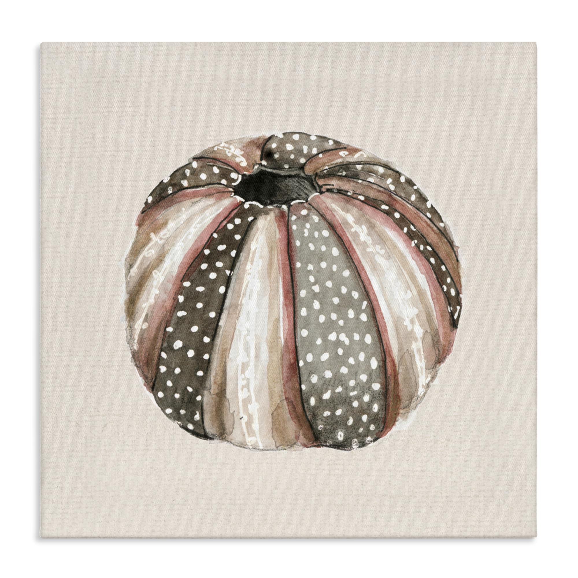 Stupell Industries Unframed 'Dotted Neutral Pumpkin'| Canvas Art