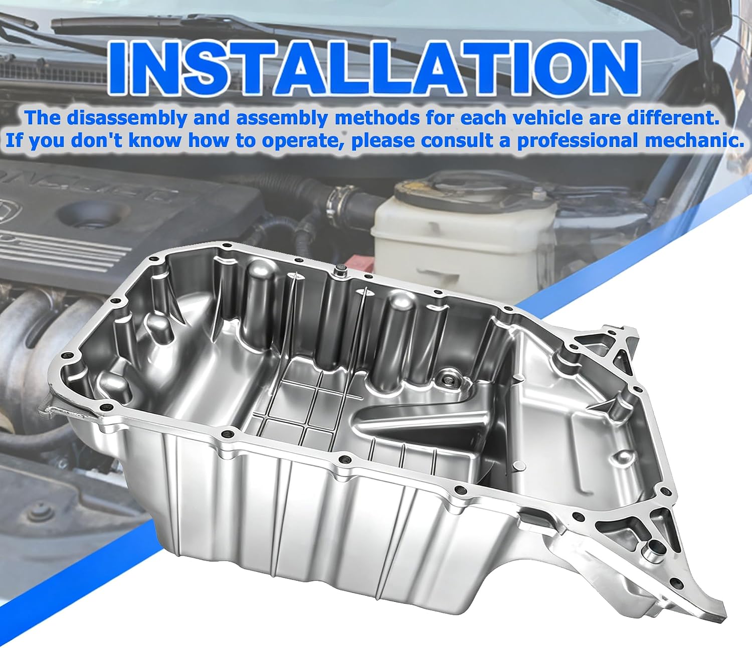 264-484 Engine Oil Pan & Drain Plug Compatible with Honda Civic Si 2006-2011 L4 2.0L Replaces 11200-RRC-000