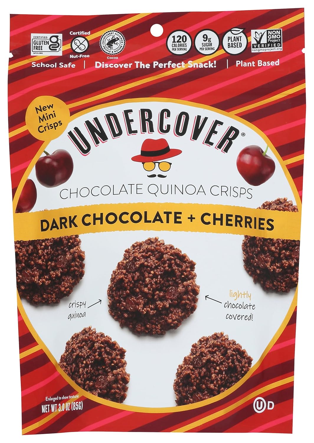 Amazon.com : UNDERCOVER CHOCOLATE CO Dark Chocolate & Cherries Quinoa ...